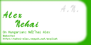 alex nehai business card